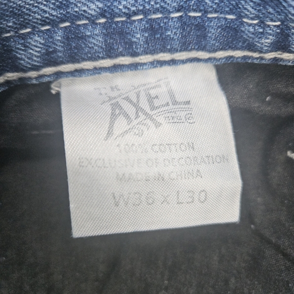 Mens TK Axel TREADWELL Relaxed Straight Fit Jeans 36x30 KENSINGTON AX41007-3 - Picture 14 of 16